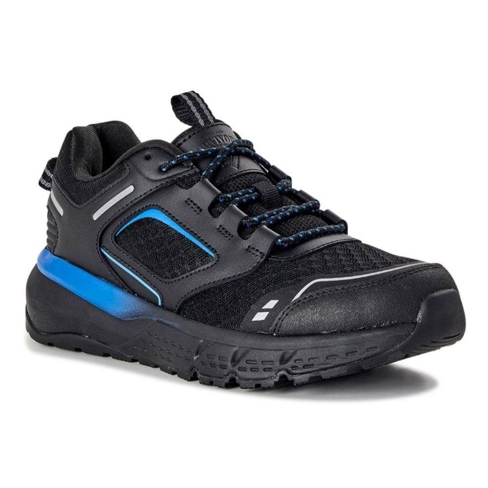 New Herman Survivor's Size 7.5 Black Blue Oil & Slip Resistant Leather Shoe